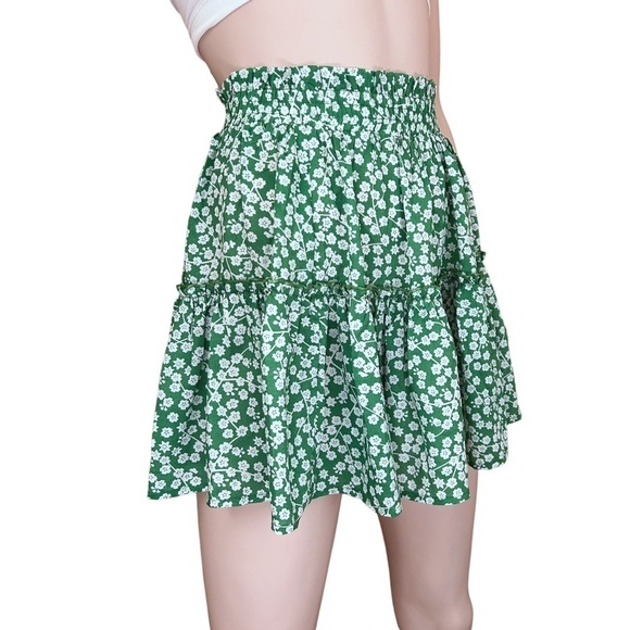 Princess Polly Skater Skirt Boho Flutter Ruffle Mini Pull On Floral Print Flowy - Picture 6 of 11